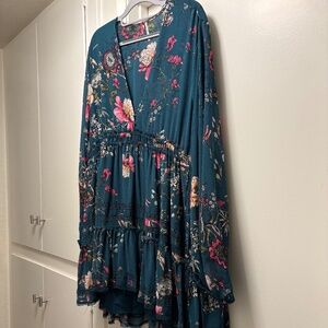 Free People boho floral dress - size large